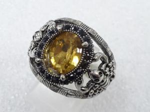 色石　指輪(18号)